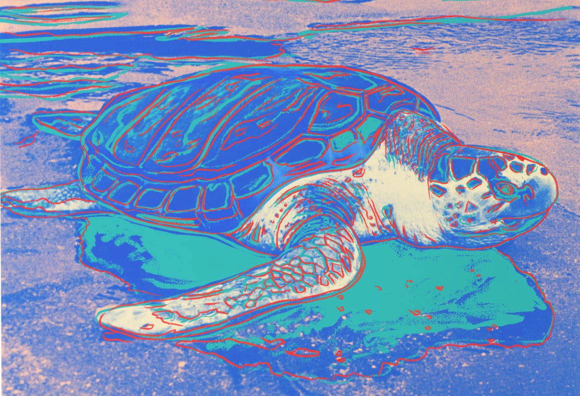 Andy Warhol Animal Print – Schildkröte (FS II.360A)