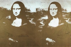 Deux Mona Lisas dorées Lg)