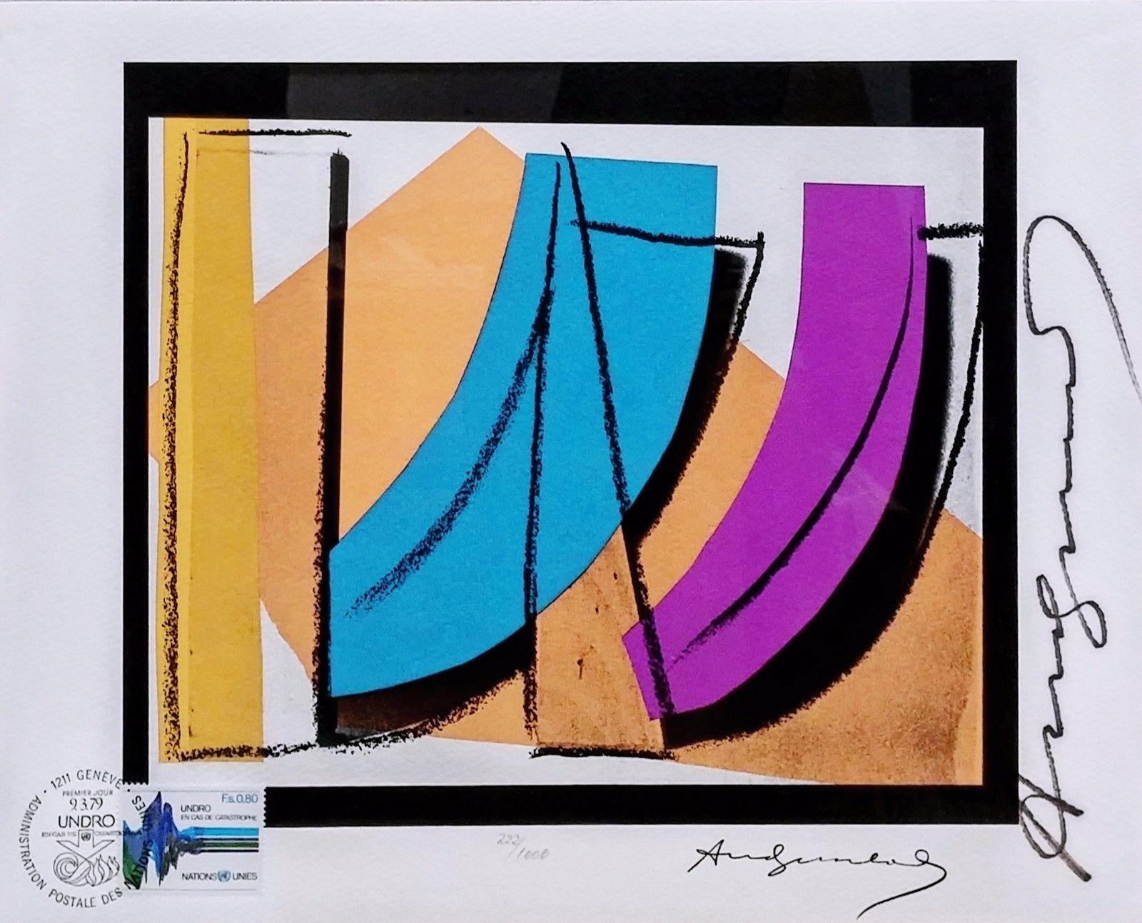 Andy Warhol Abstract Print - U.N. STAMP FS II.185