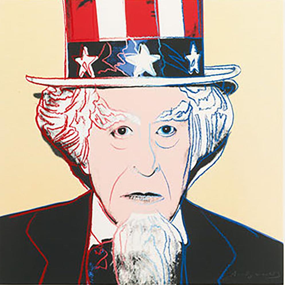 Andy Warhol Portrait Print - Uncle Sam (FS II.259)