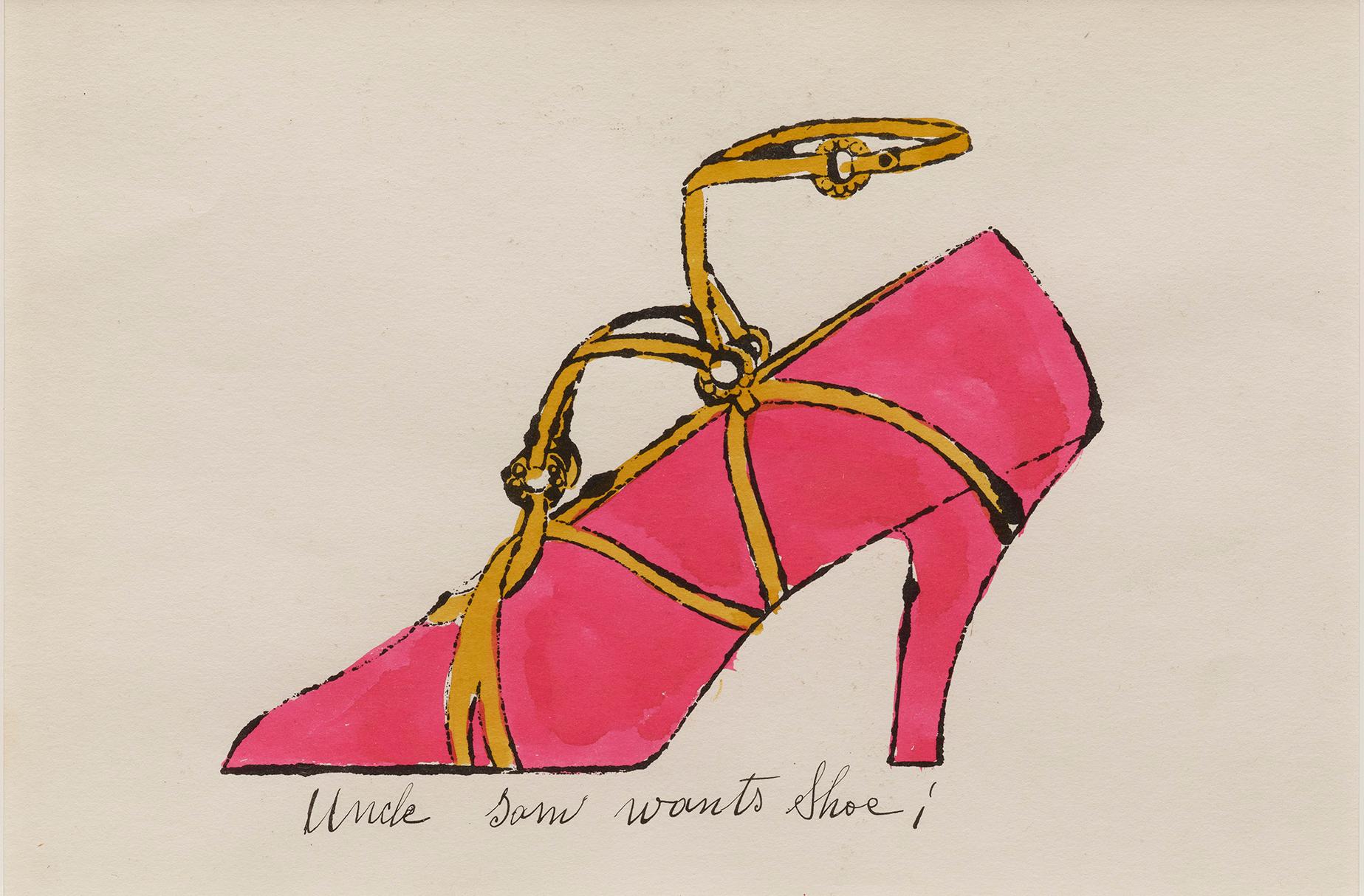 Uncle Sam Wants Shoe - Print by Andy Warhol