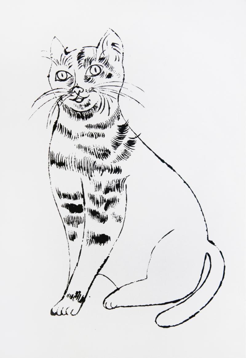 Andy Warhol Animal Print – Ohne Titel, aus 25 Cats Name[d] Sam und One Blue Pussy