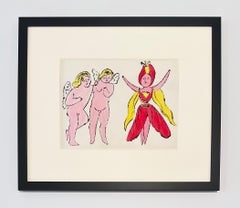 Andy Warhol Lithograph and Watercolor, In the Bottom of My Garden (Plate 11)