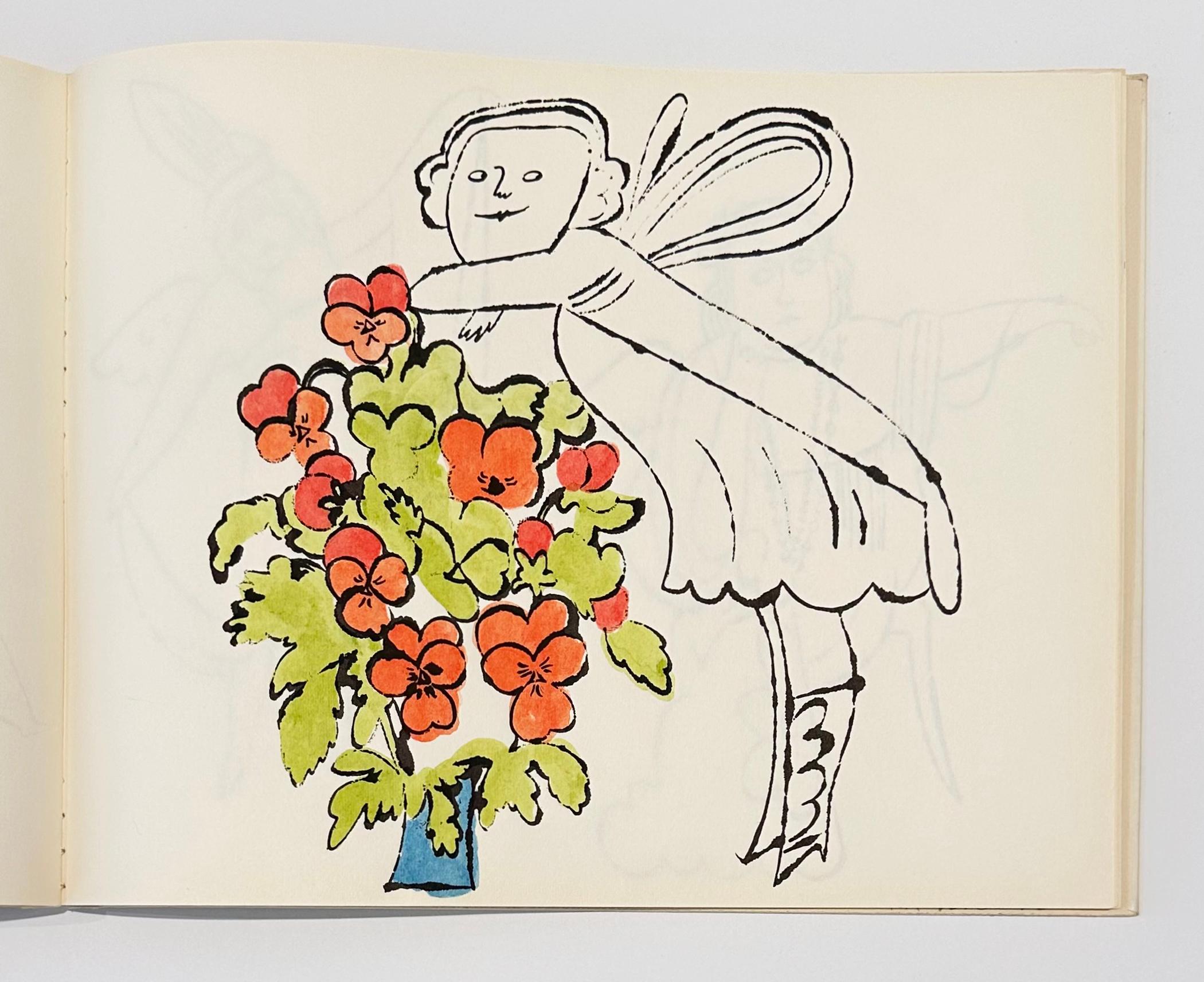Sans titre de In the Bottom of My Garden (Plate 13) - Beige Print par Andy Warhol