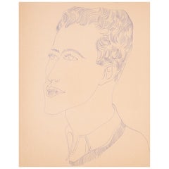 Retro Untitled "Portrait of a Young Man (Carlo)," USA, 1950