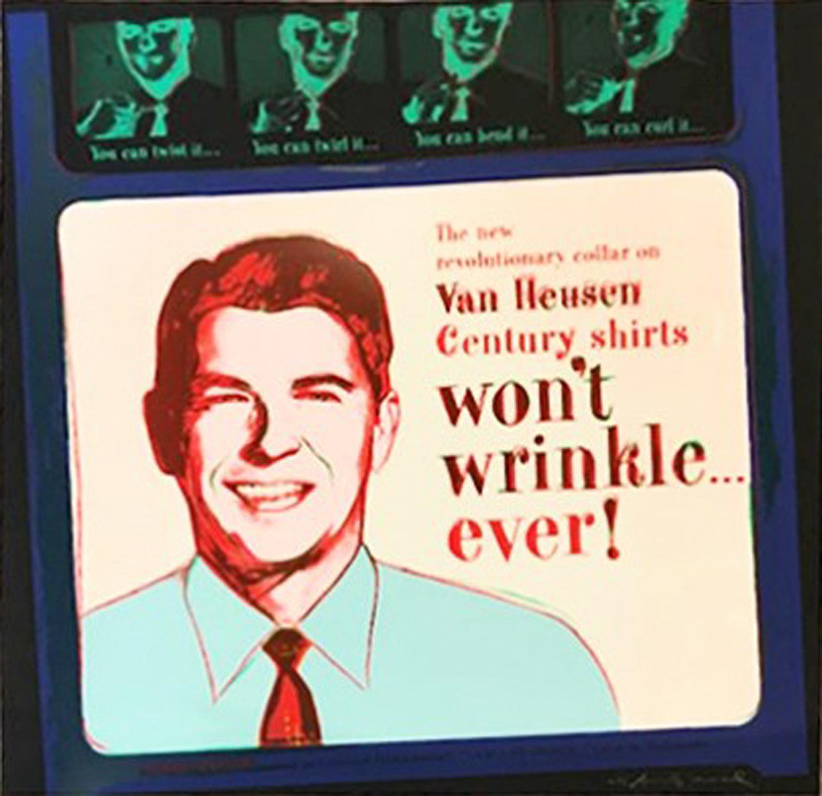 Andy Warhol Portrait Print - Van Heusen (Ronald Reagan)