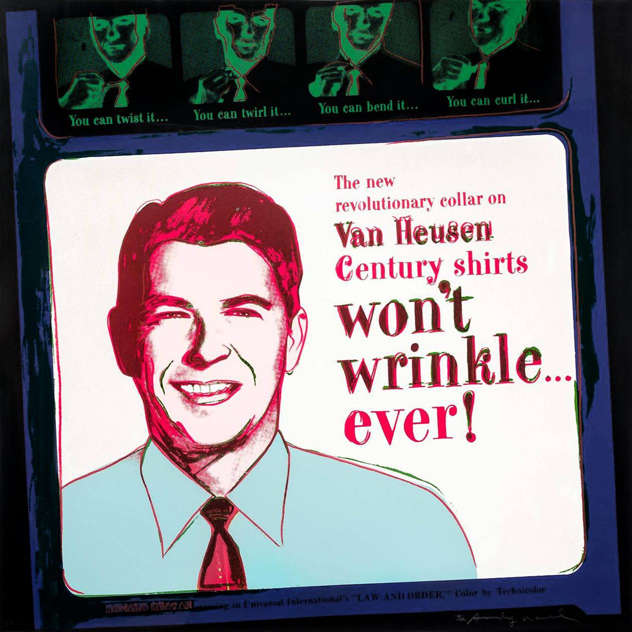 Andy Warhol Portrait Print - VAN HEUSEN (RONALD REAGAN) FS II.356