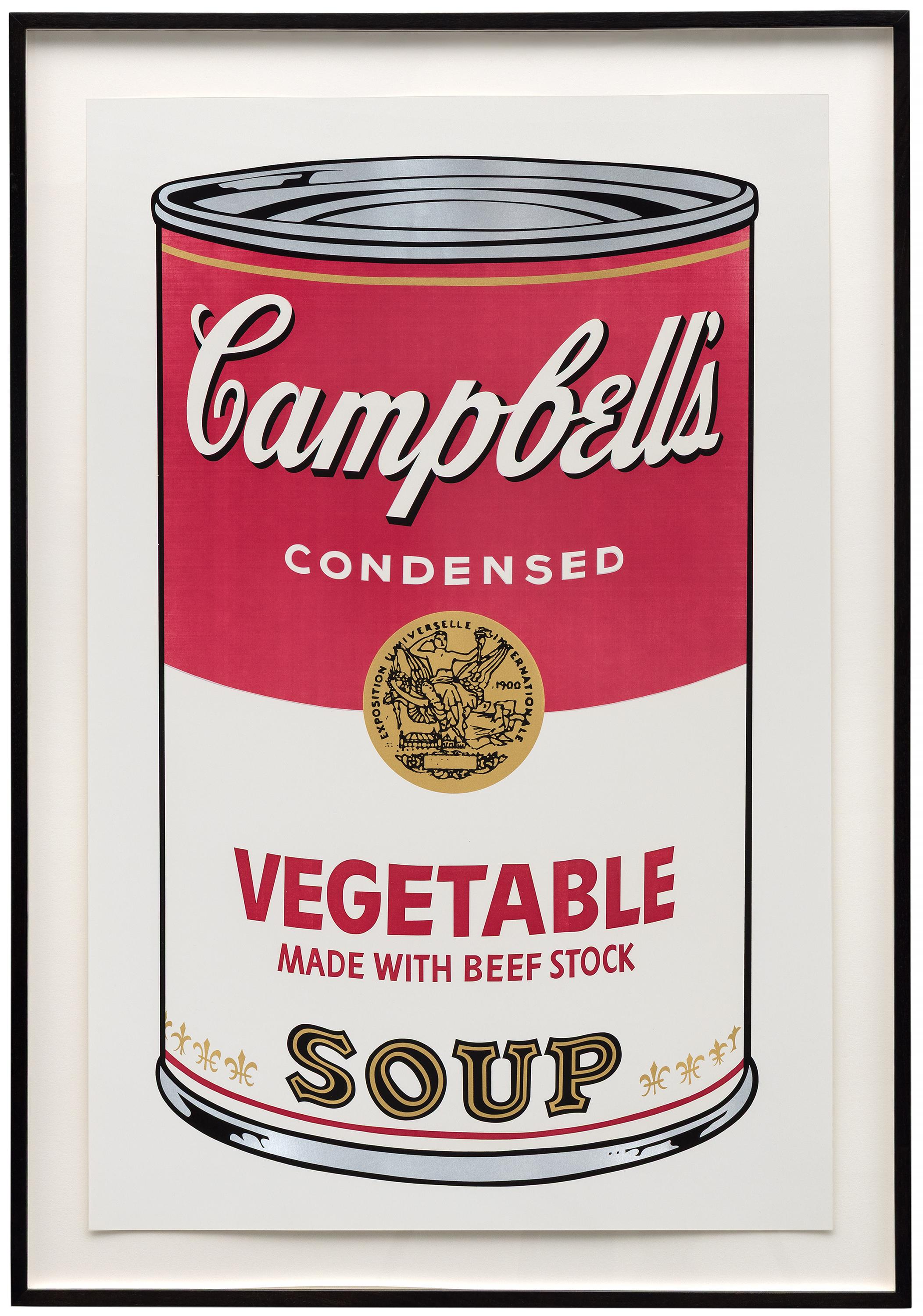 Vegetable Made With Beef Stock - Pop Art Screen Print, 1968 - Beige Still-Life Print by Andy Warhol