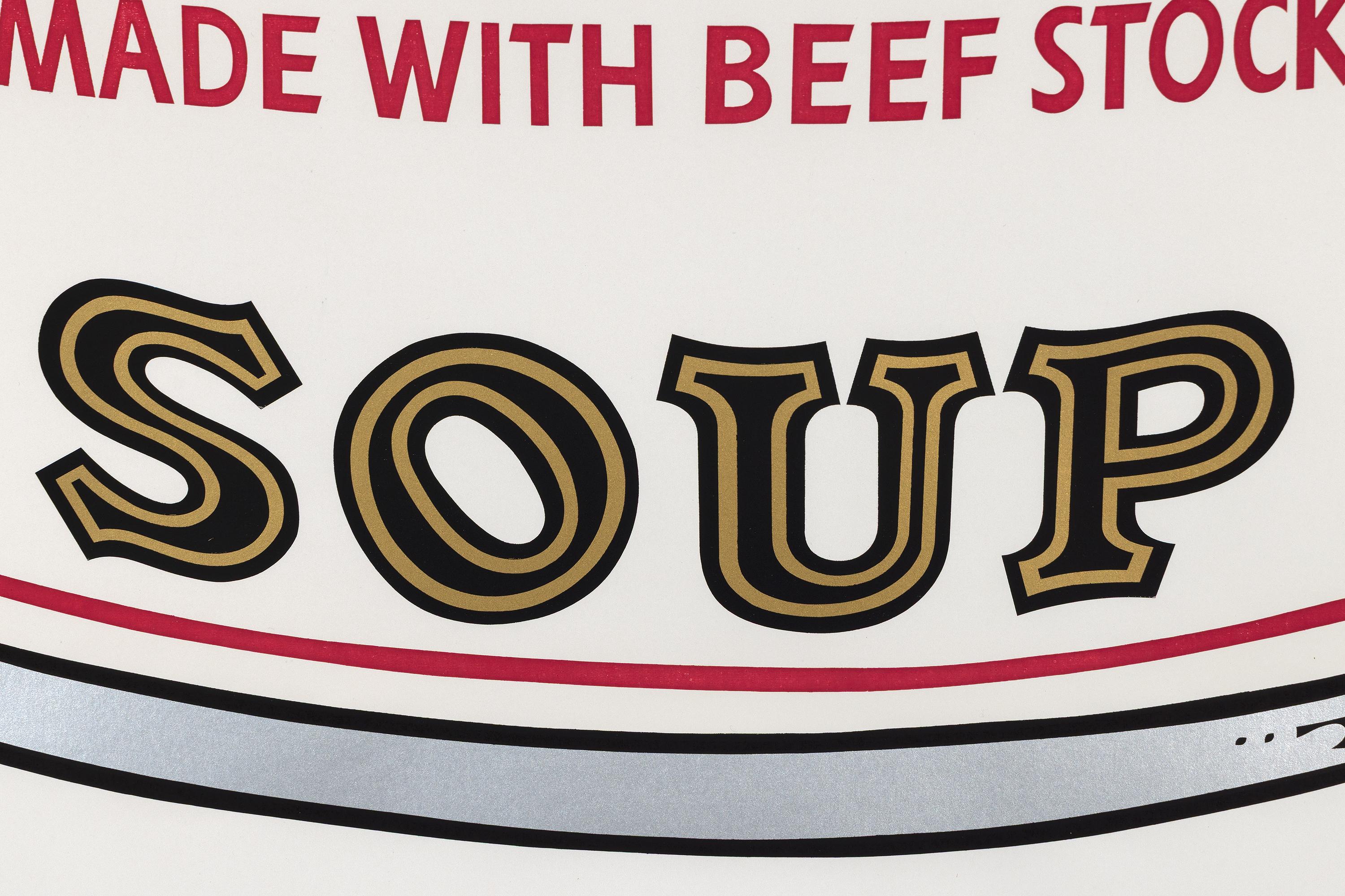 Vegetable Made With Beef Stock - Pop Art Screen Print, 1968 For Sale 4