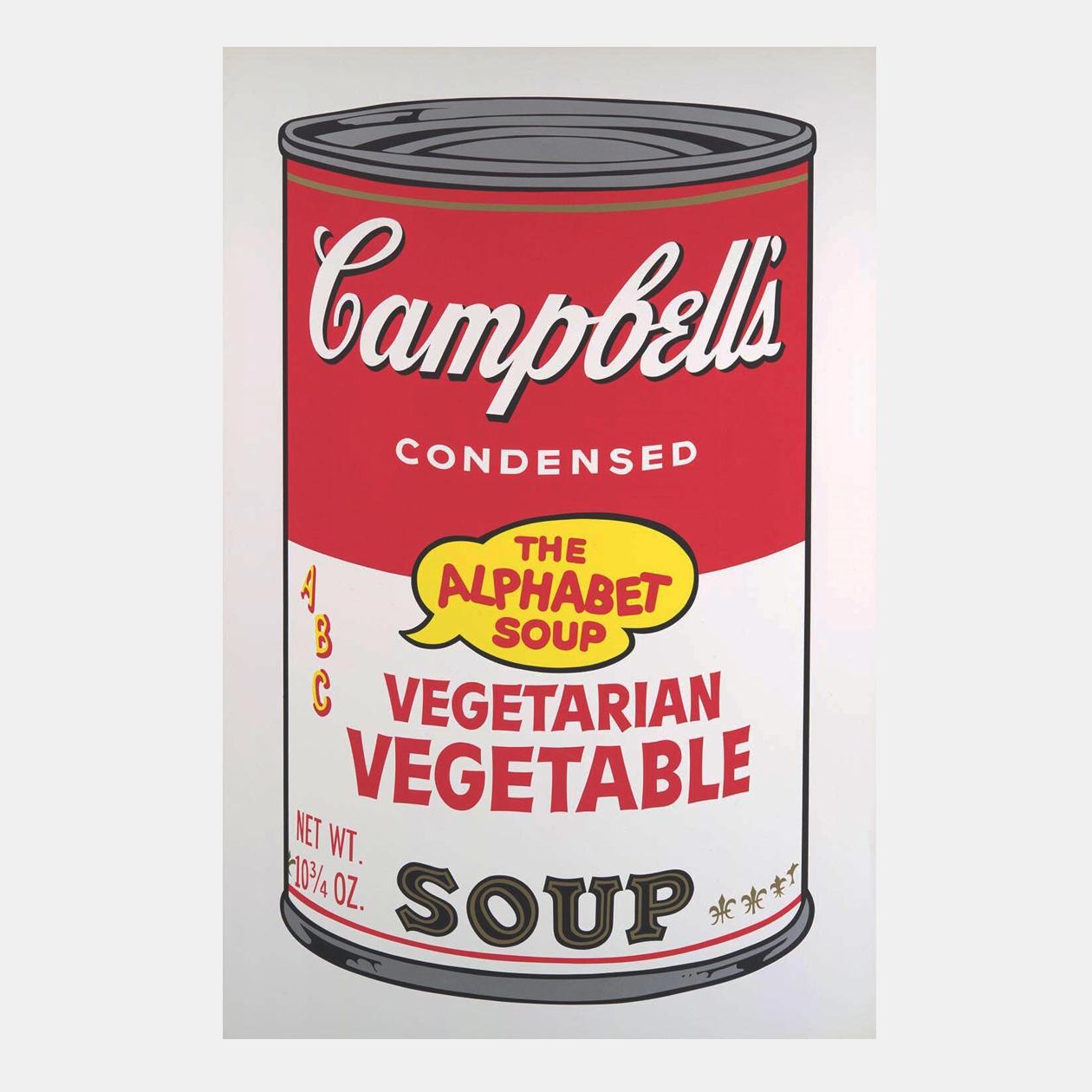 Andy Warhol Still-Life Print – Vegetarianisches Gemüse, von Campbell's Soup II