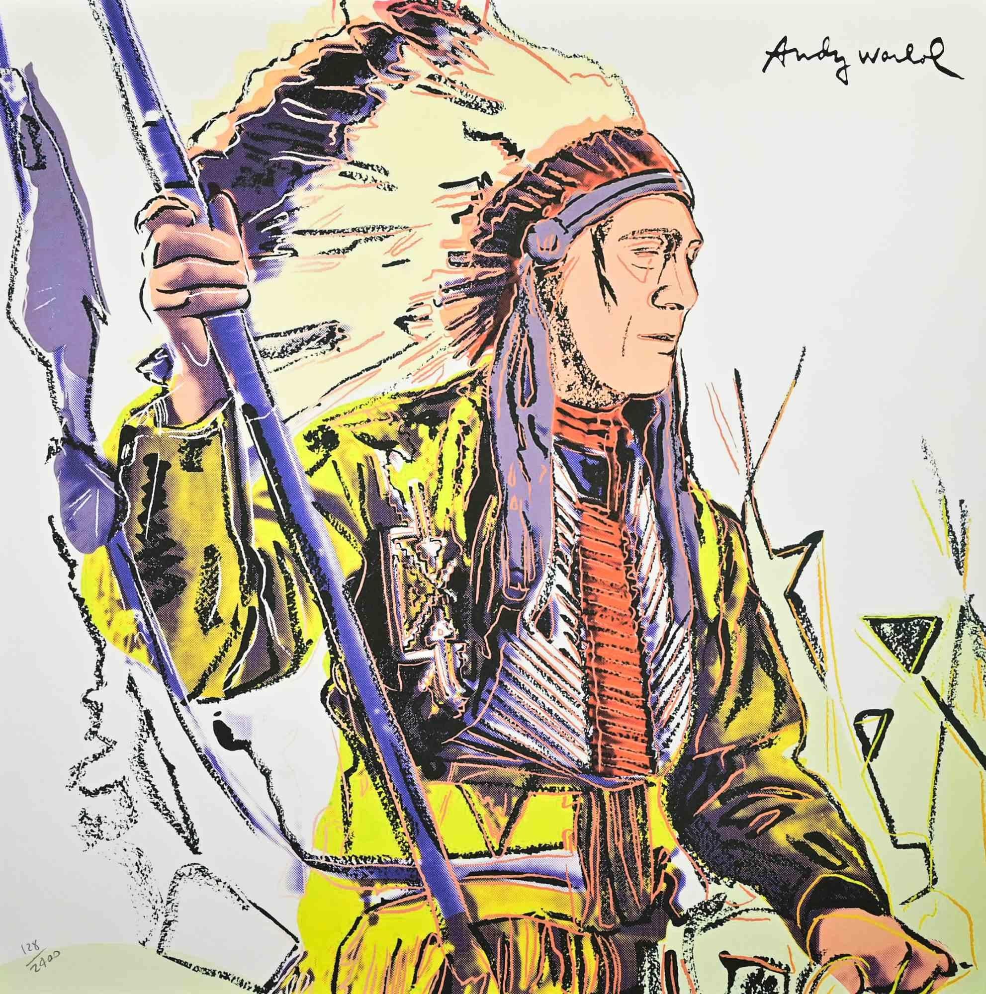 War Bonnet Indian (Posthumous Edition) - Screen Print after Andy Warhol - 2000s