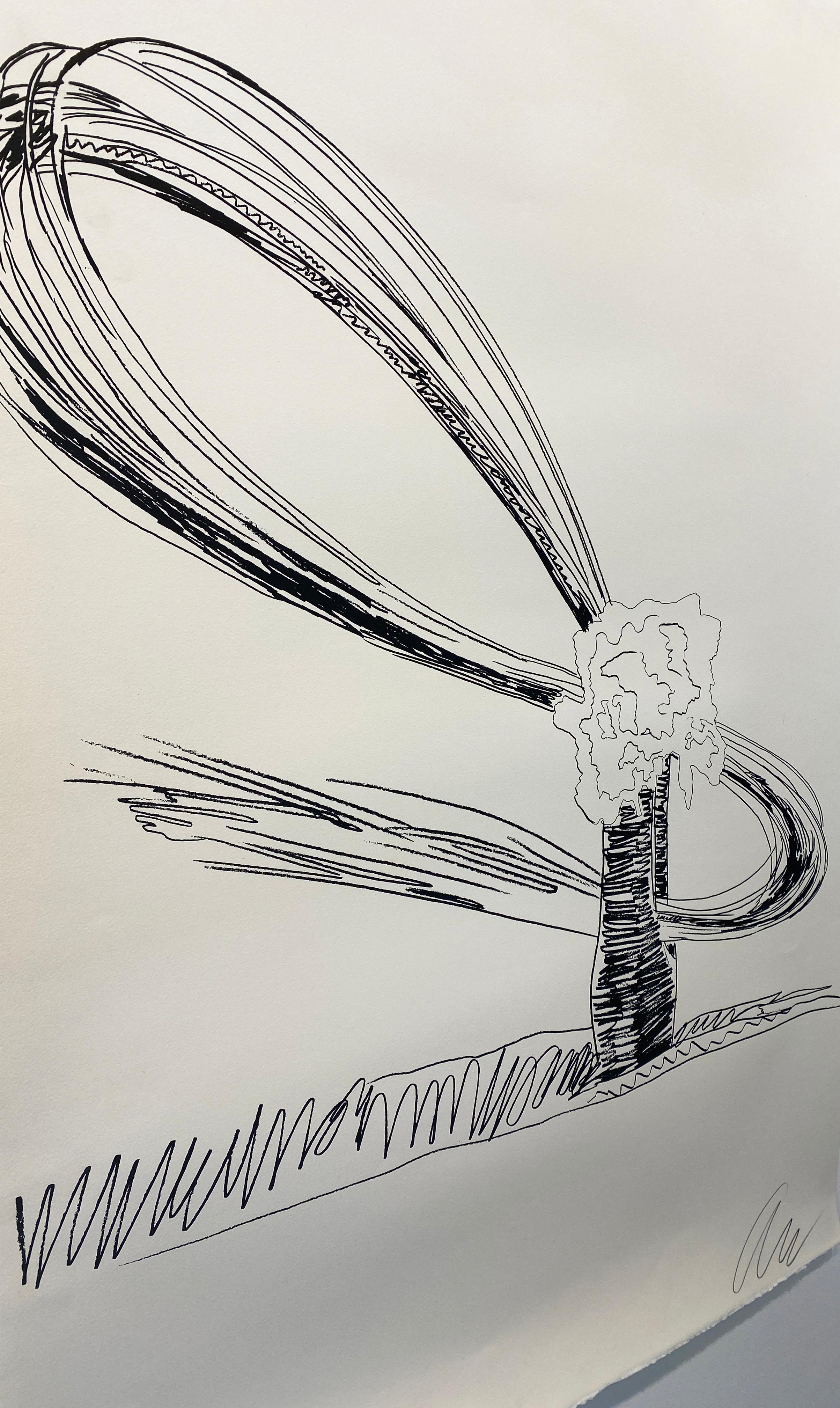 Serigrafia originale in bianco e nero di Andy Warhol 
