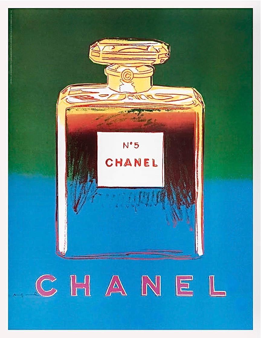 Andy Warhol Landscape Print - Warhol, Chanel (Green 
Blue)