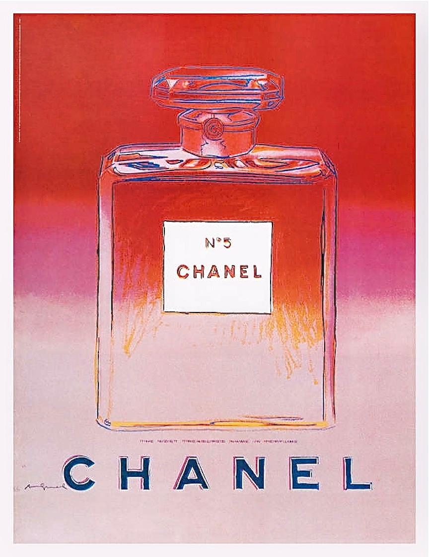 Andy Warhol Landscape Print - Warhol, Chanel (Red/Pink), Chanel Ad Campaign (after)
