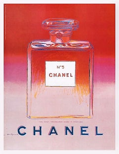 Vintage Warhol, Chanel (Red/Pink), Chanel Ad Campaign (after)