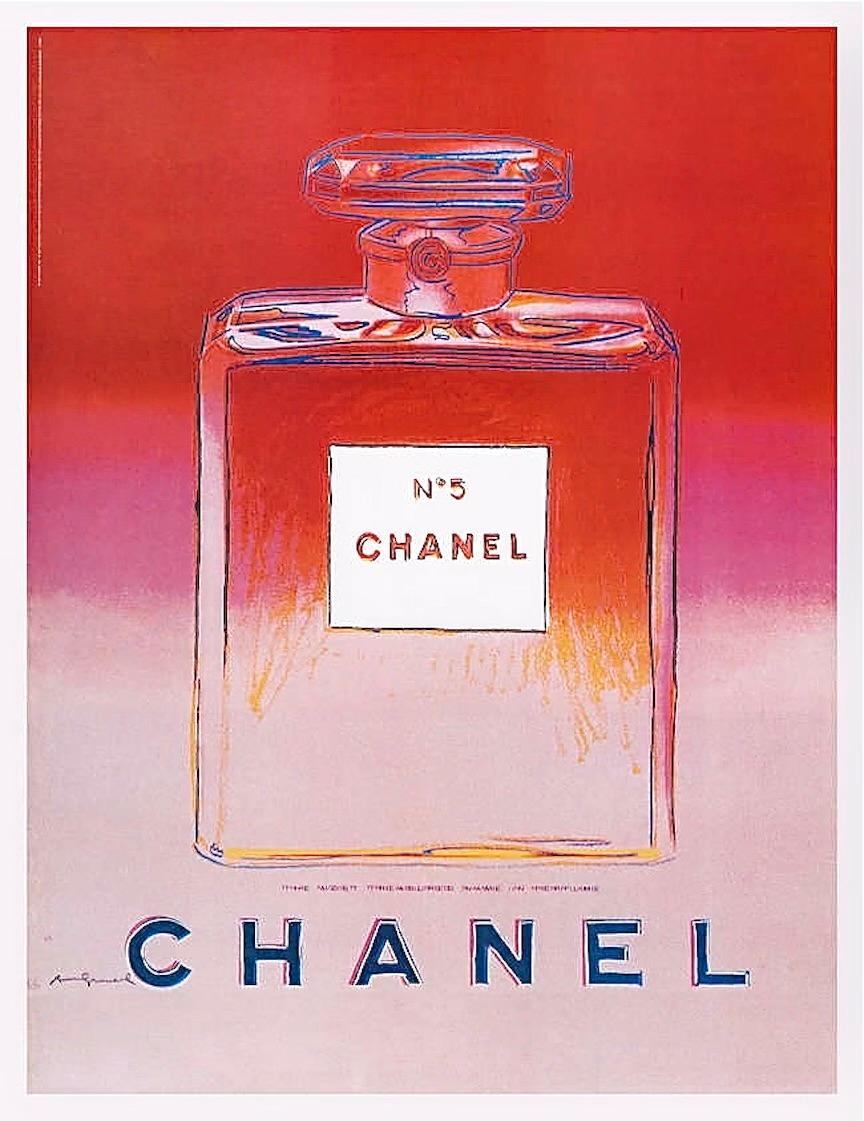 Andy Warhol Still-Life Print - Warhol, Chanel (Red & Pink)