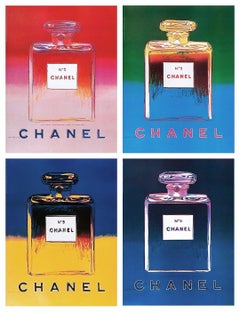 Retro Warhol, Chanel suite (four artworks), Chanel Ad Campaign (after)