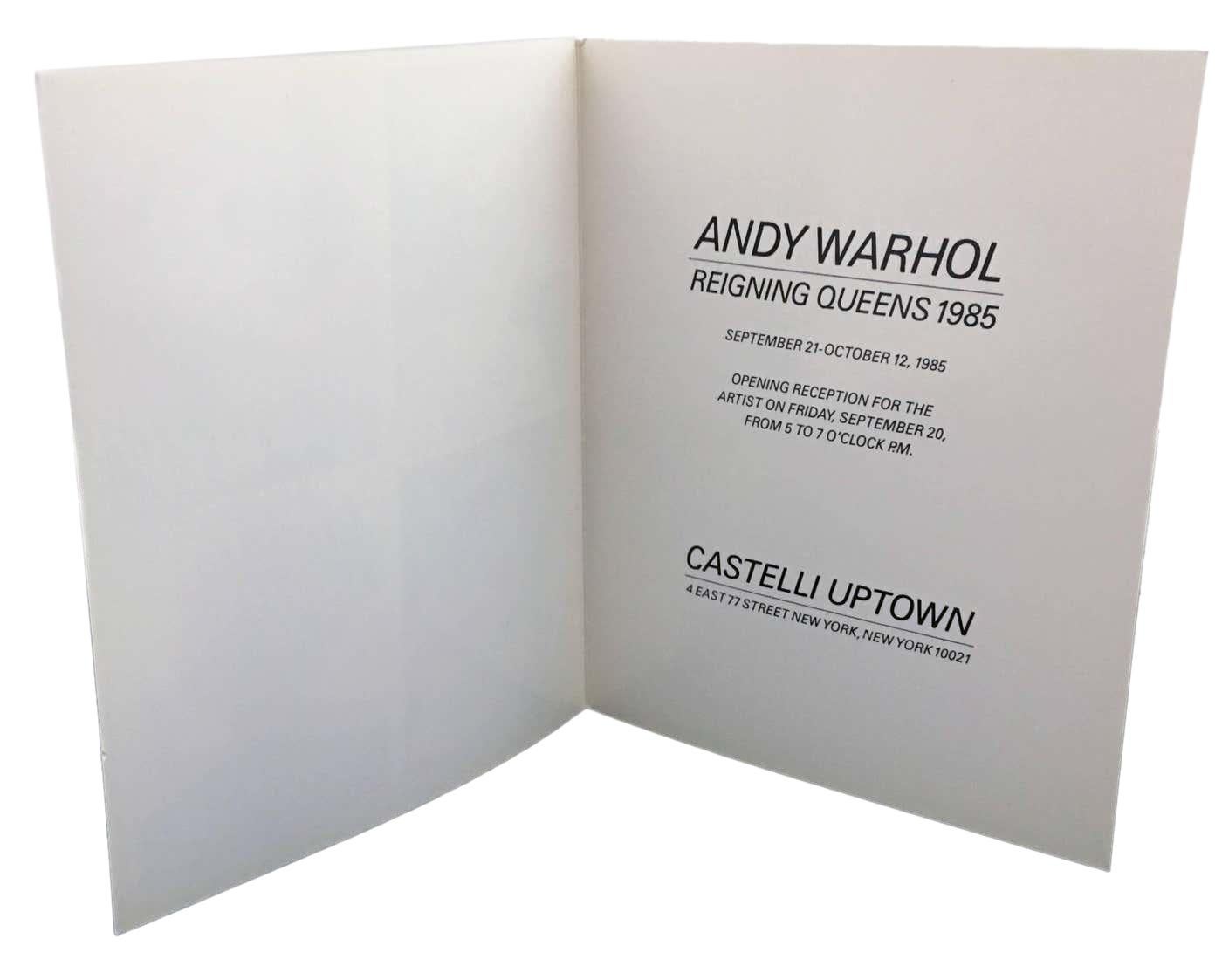 Announcement du reine d'honneur Warhol 1985 (Warhol Reine Elizabeth) - Pop Art Art par Andy Warhol