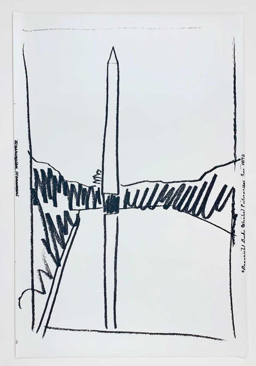 Monumento a Washington - Print de Andy Warhol
