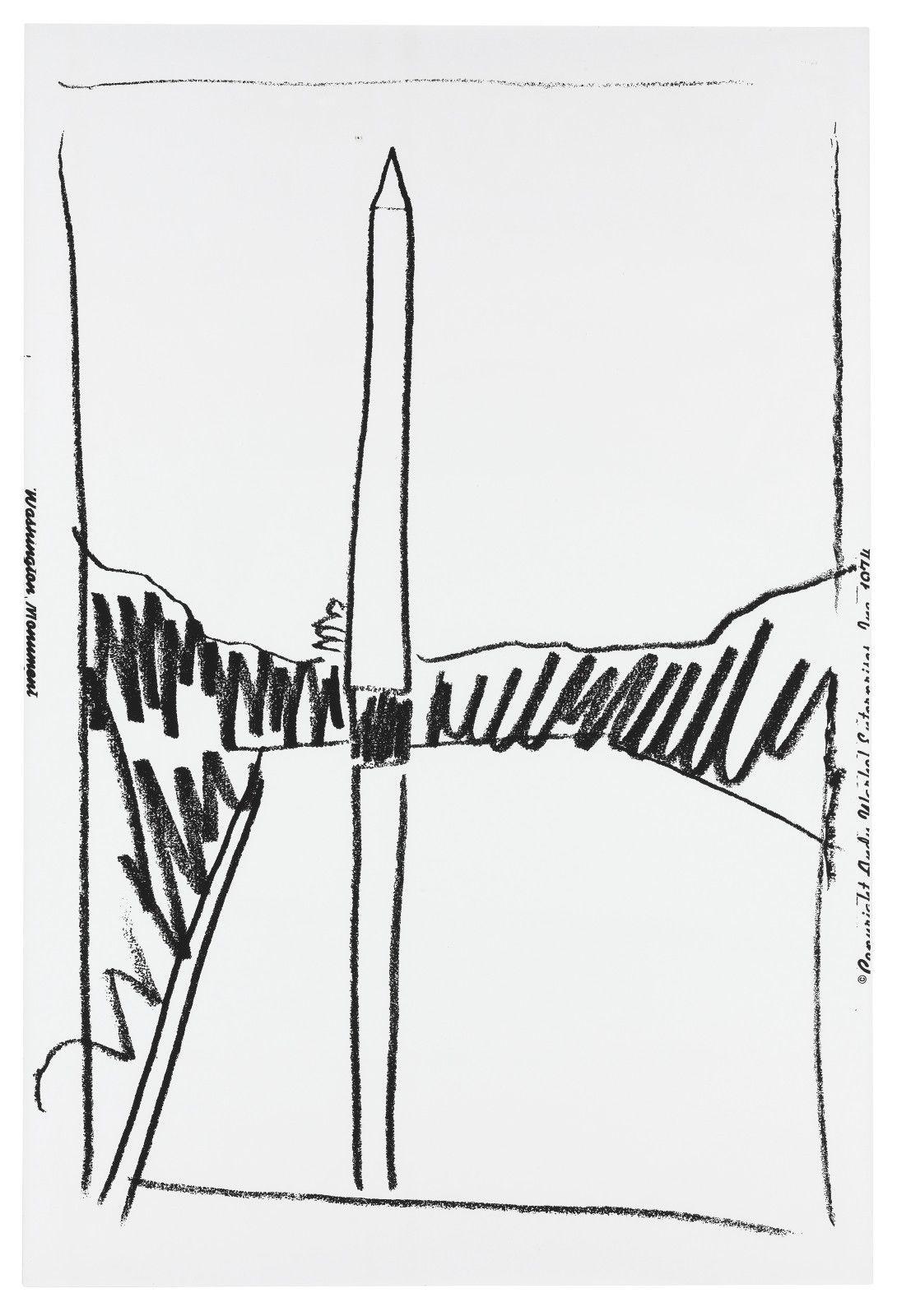 Andy Warhol Landscape Print – WASHINGTON DENKMAL FS IIIB.2