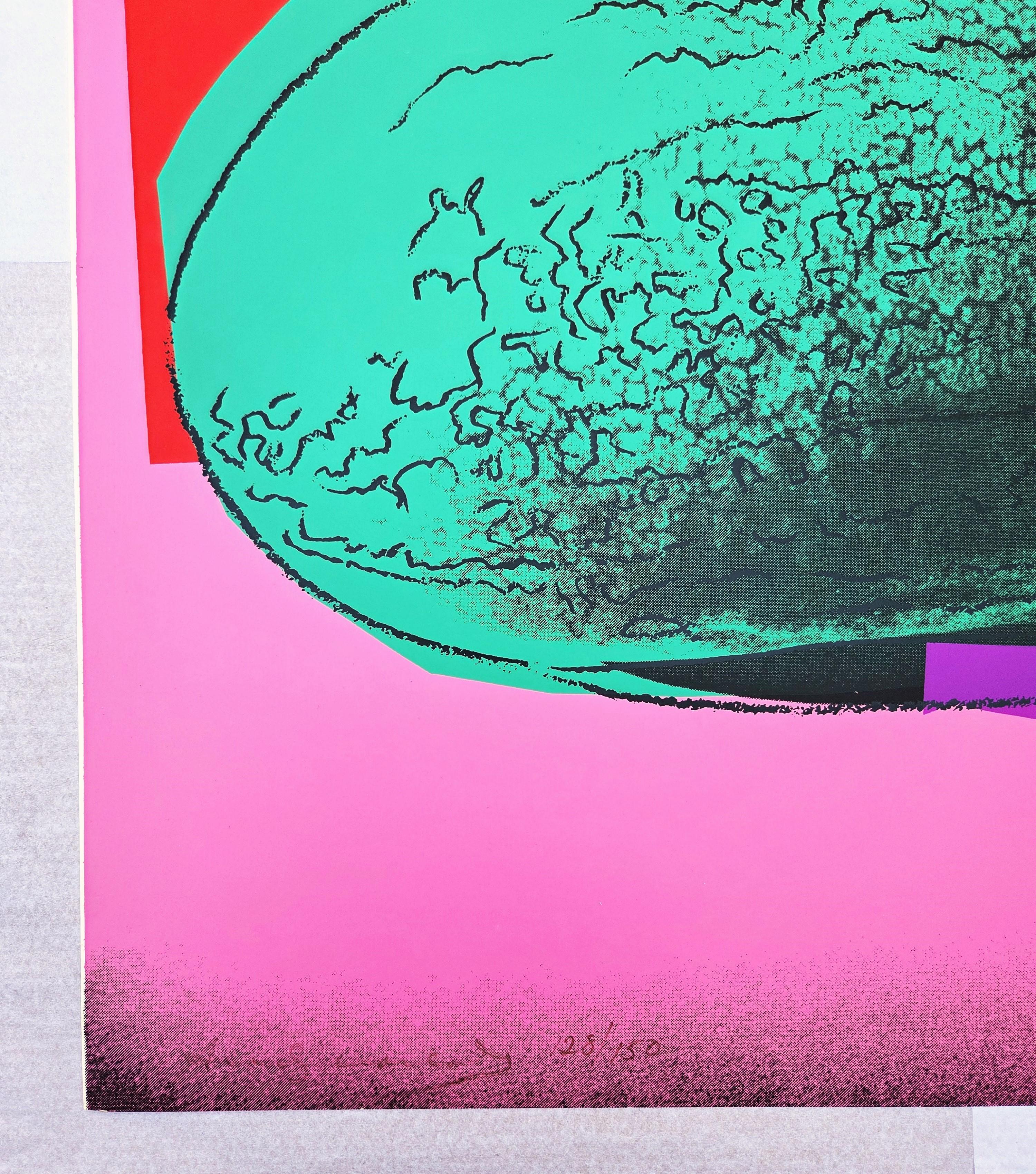 Watermelon /// Andy Warhol Space Fruit Still Lifes Pop Art Screenprint Food Art For Sale 2