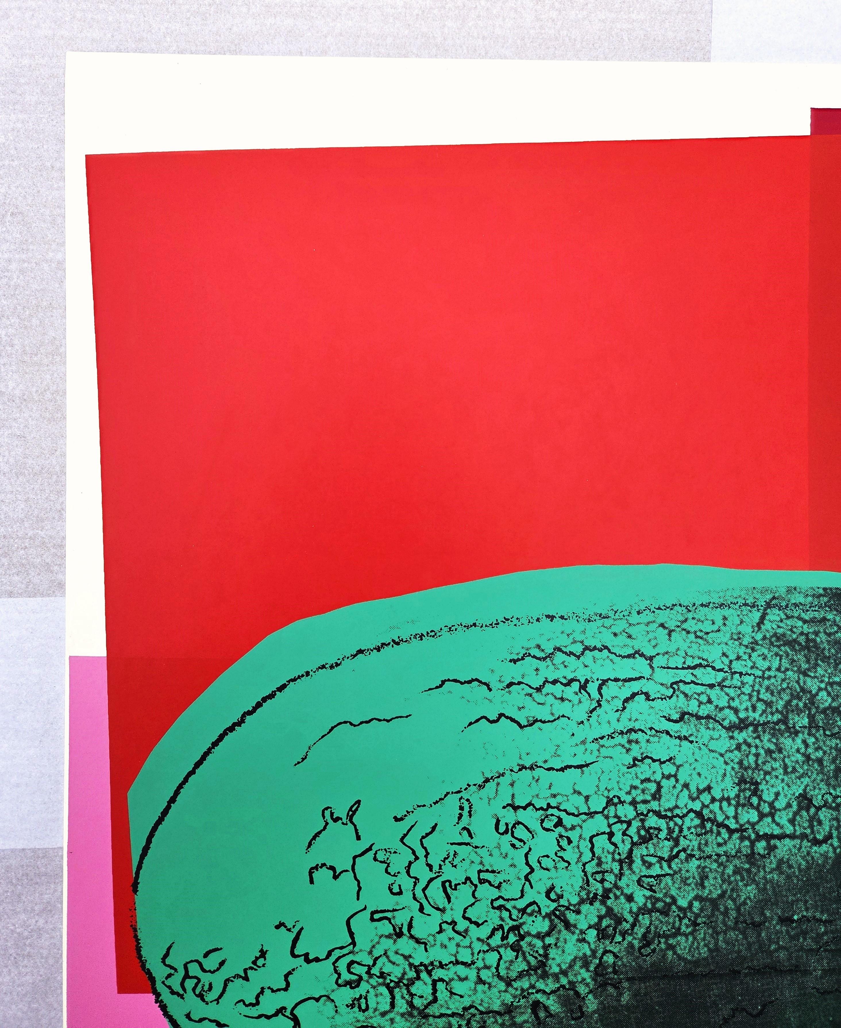 Watermelon /// Andy Warhol Space Fruit Still Lifes Pop Art Screenprint Food Art For Sale 4