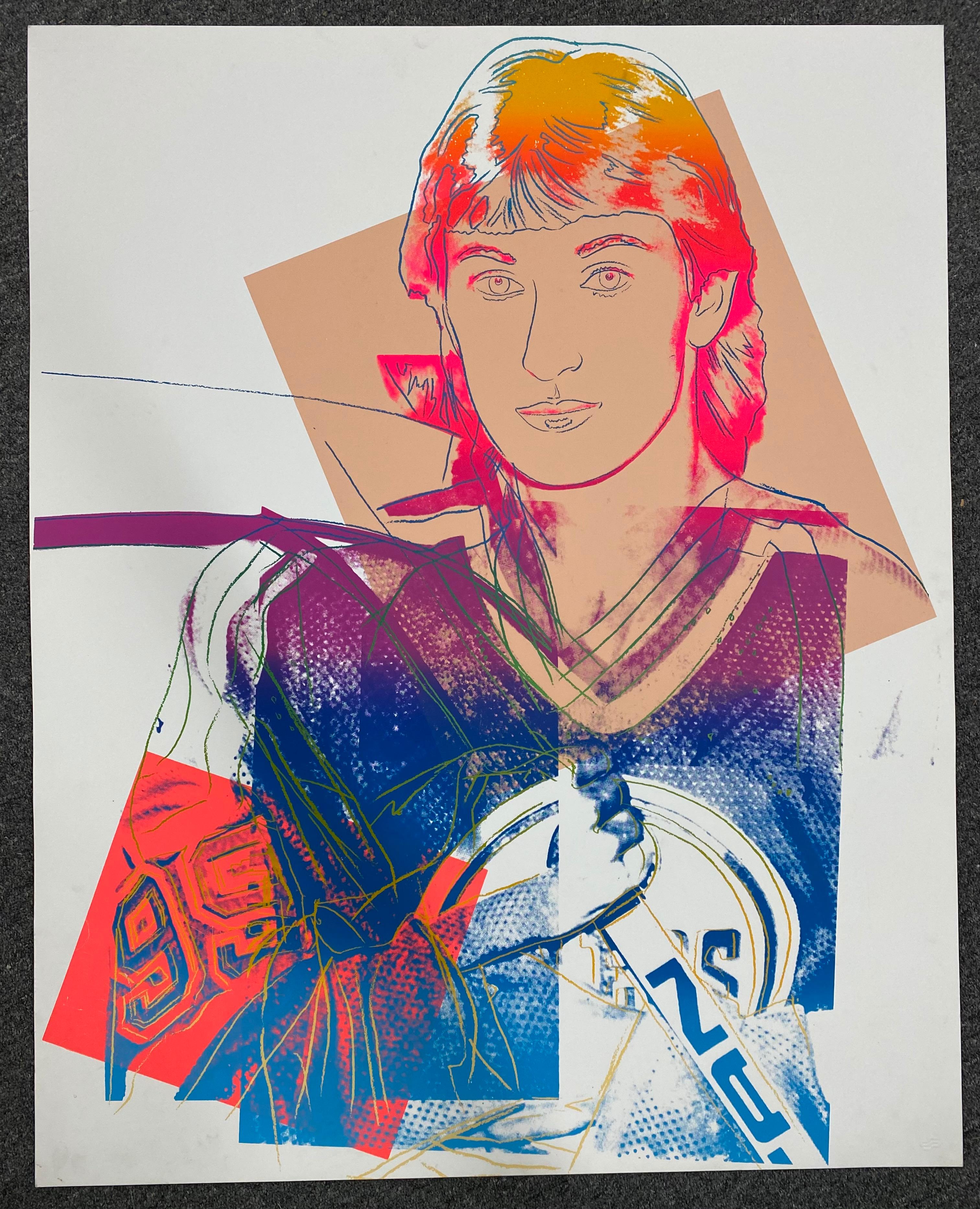 Andy Warhol Portrait Print - Wayne Gretzky