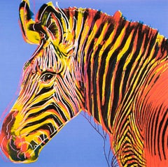 Zebra - 1983 - Original Lithographie - Limitierte Auflage des Drucks - 26/100 Teile.