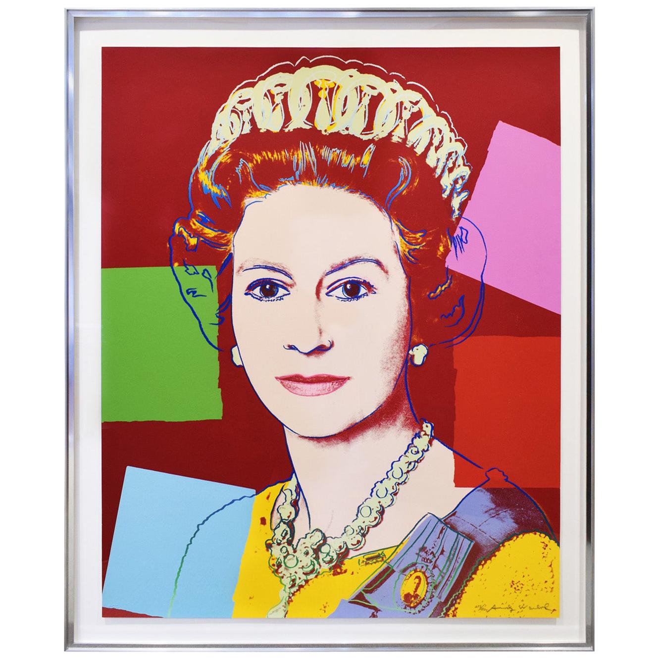 Andy Warhol "Queen Elizabeth II" Screenprint 1985 'Signed and Numbered'
