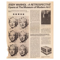 Andy Warhol Retrospective MoMA, 1989
