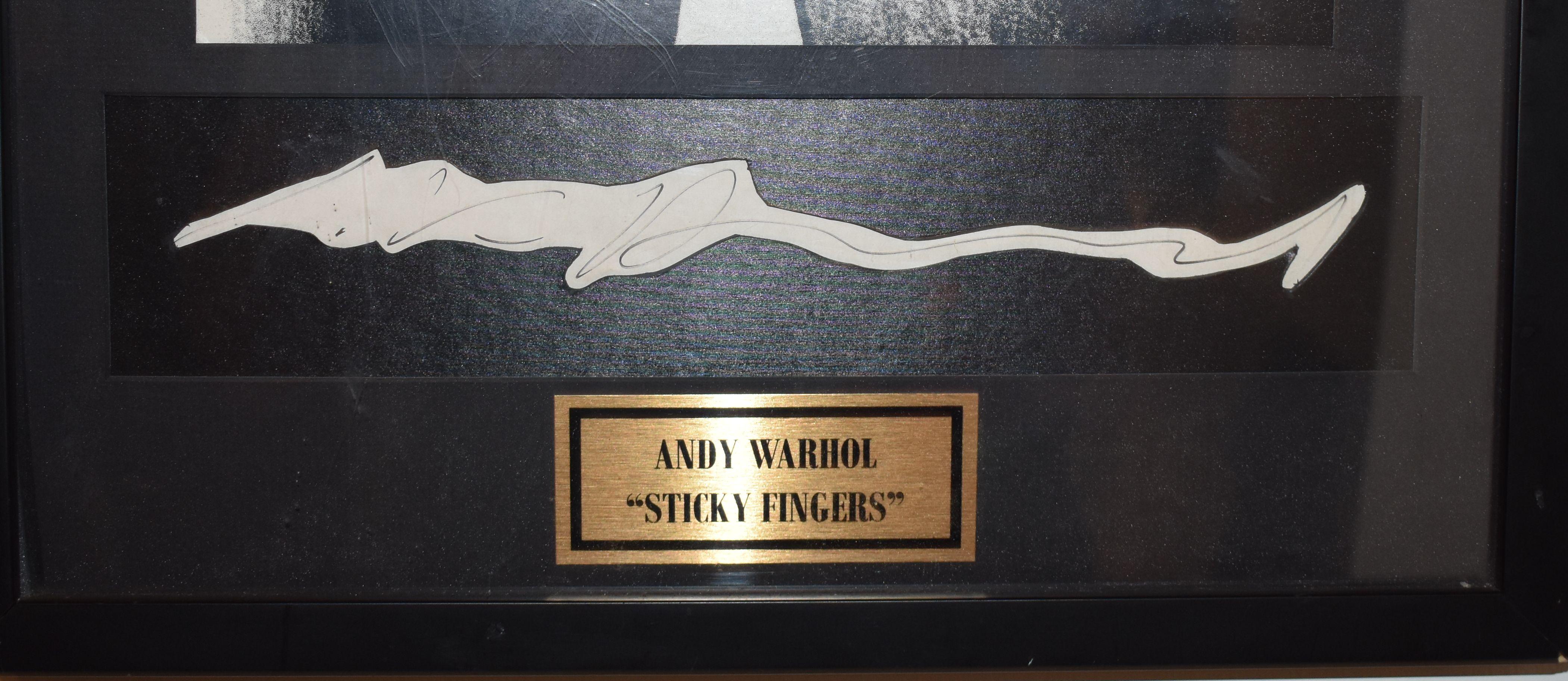 Rolling Stones: Sticky Fingers, signiertes Album, von Andy Warhol (Moderne der Mitte des Jahrhunderts) im Angebot