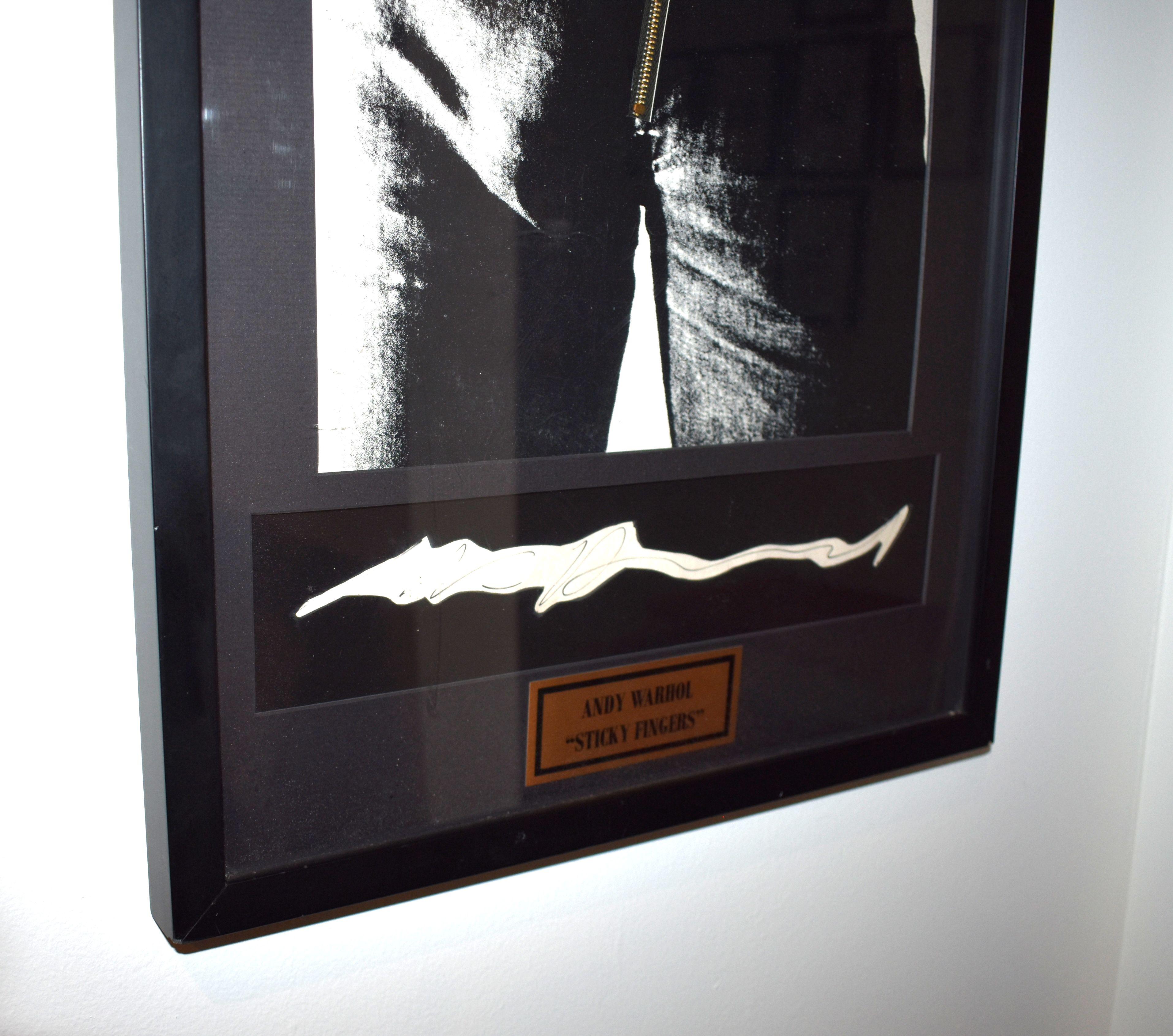 Mid-Century Modern Album ' Sticky Fingers ' signé Andy Warhol des Rolling Stones en vente