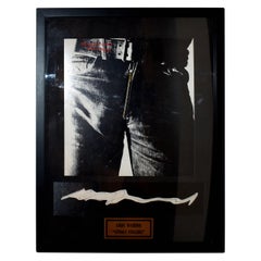 Andy Warhol Rolling Stones Signed Sticky Fingers Album