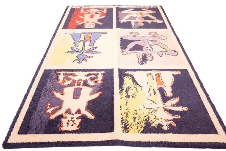 Andy Warhol Rug Hand-Tufted Iconic Pop Art Design For Sale at 1stDibs