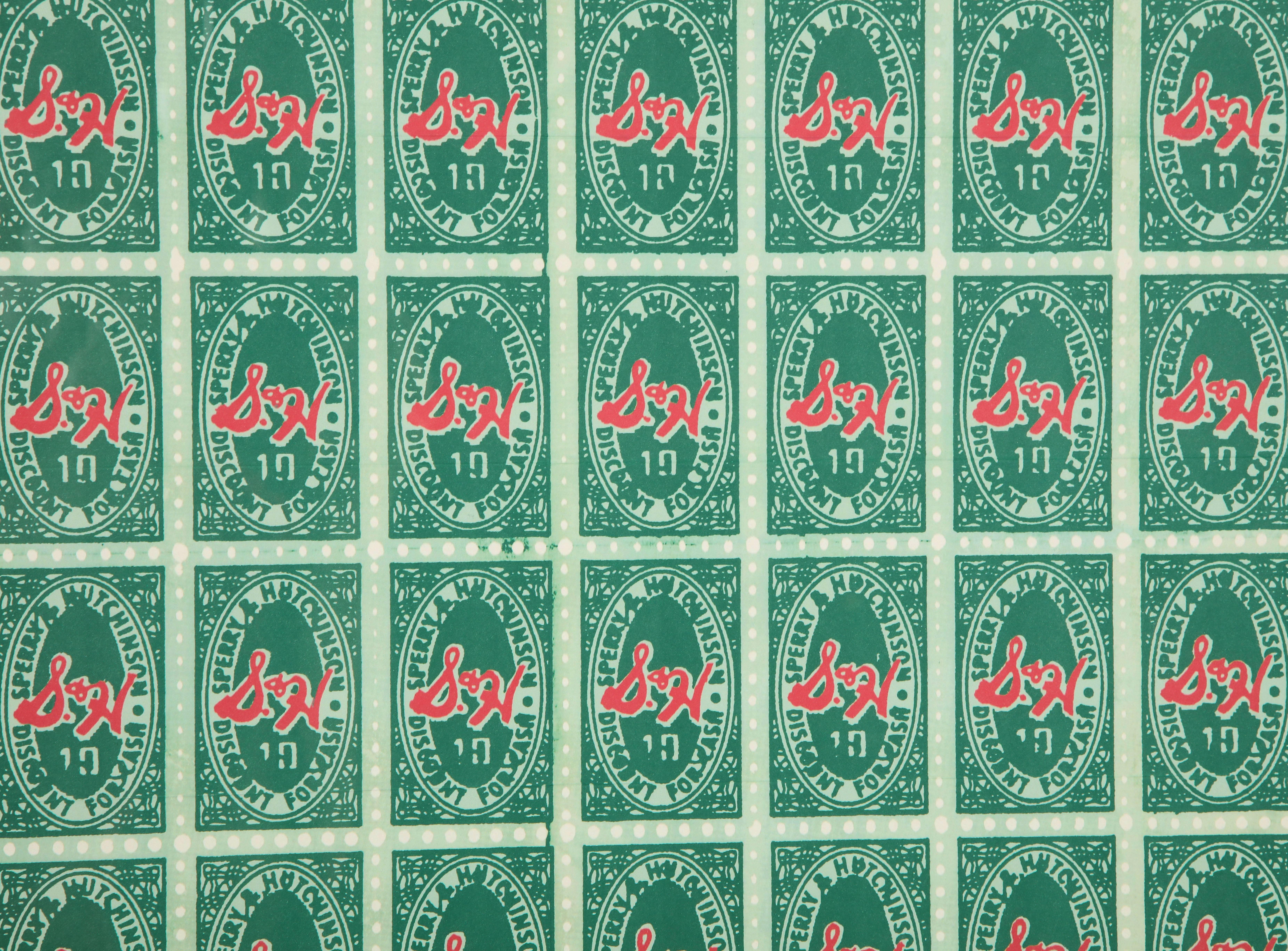 Andy Warhol S & H Green Stamps, Offset Lithograph In Good Condition In New York, NY