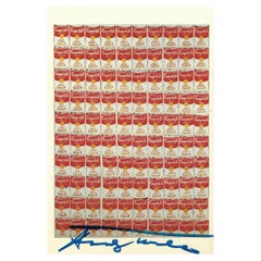 Andy Warhol Signed Campbell's Soup Postcard