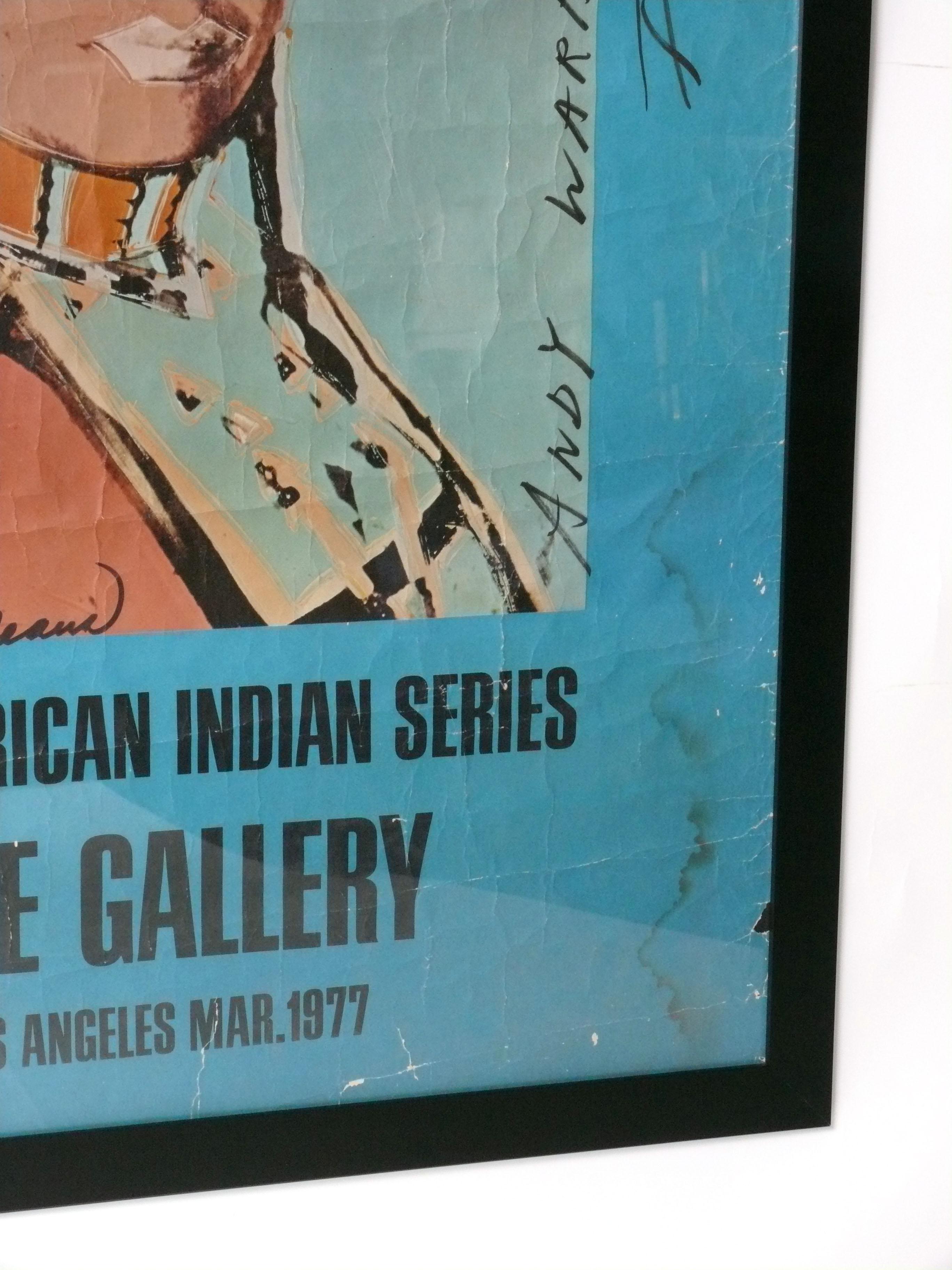 Andy Warhol signiert Lithographie 52