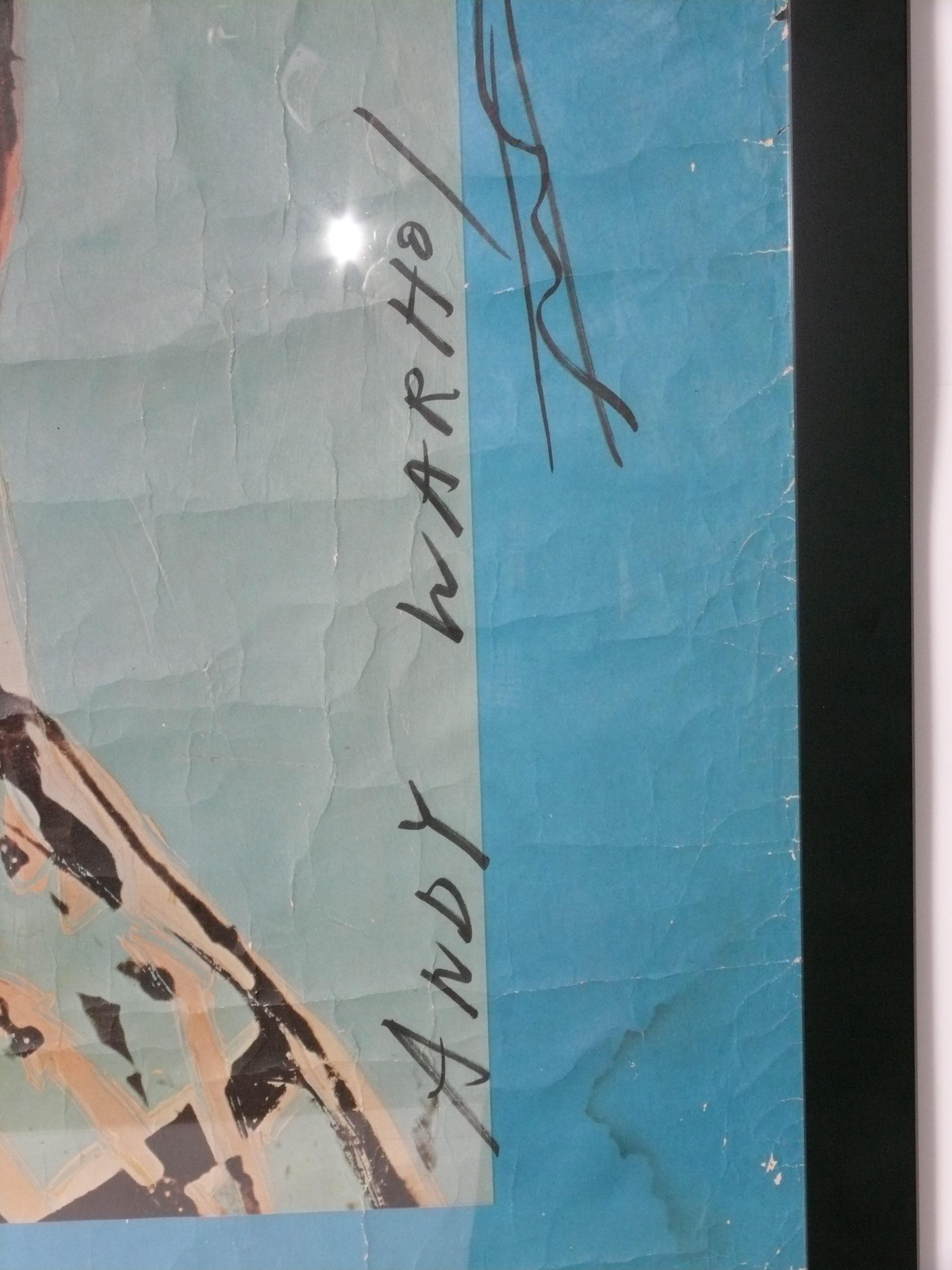 Andy Warhol signiert Lithographie 52