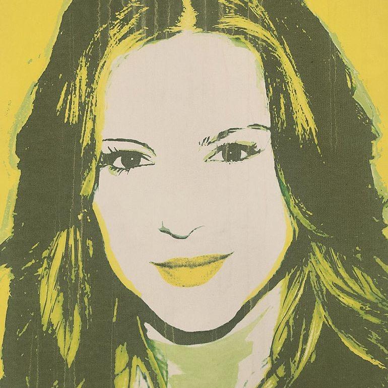 American Andy Warhol Style Pop Art Portrait of Patricia Arquette, Giclee on Canvas For Sale
