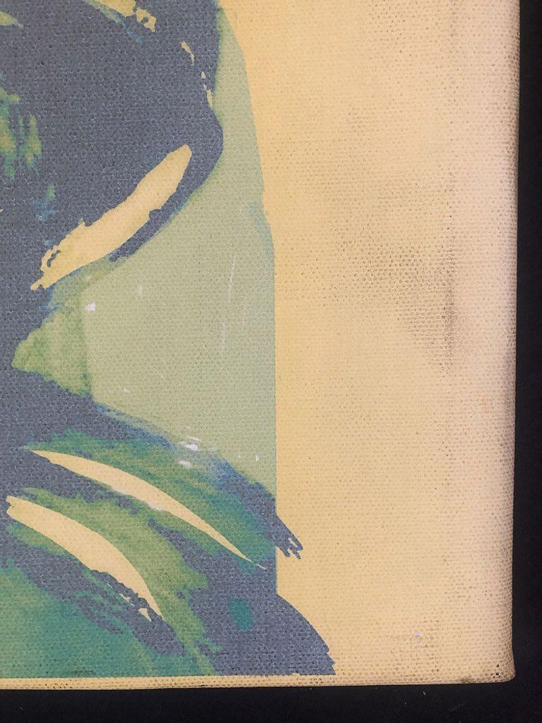 Andy Warhol Style Pop Art Portrait of Patricia Arquette, Giclee on Canvas In Excellent Condition For Sale In Van Nuys, CA