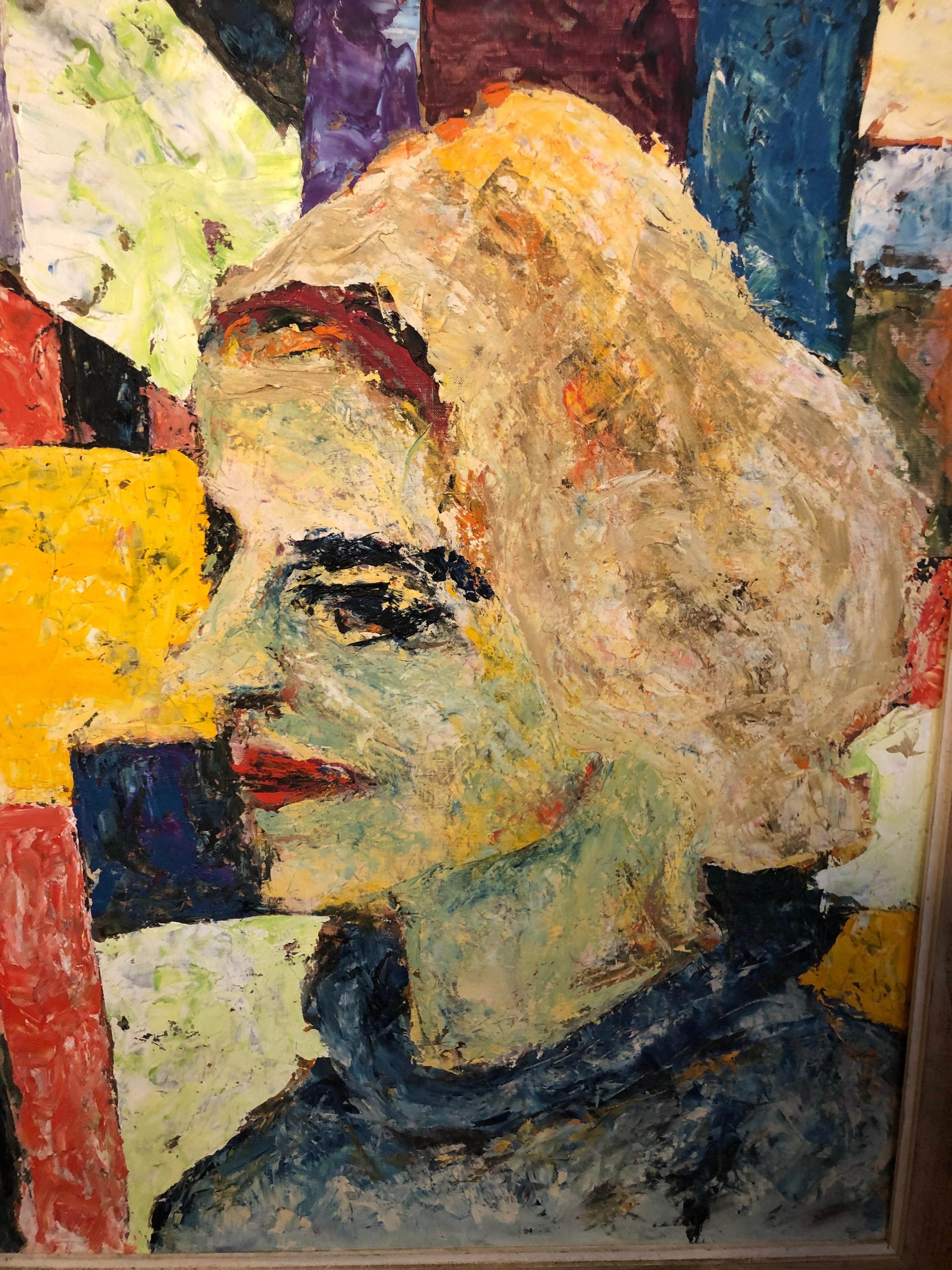 Andy Warhol-Stil Porträt einer Frau (Moderne der Mitte des Jahrhunderts) im Angebot