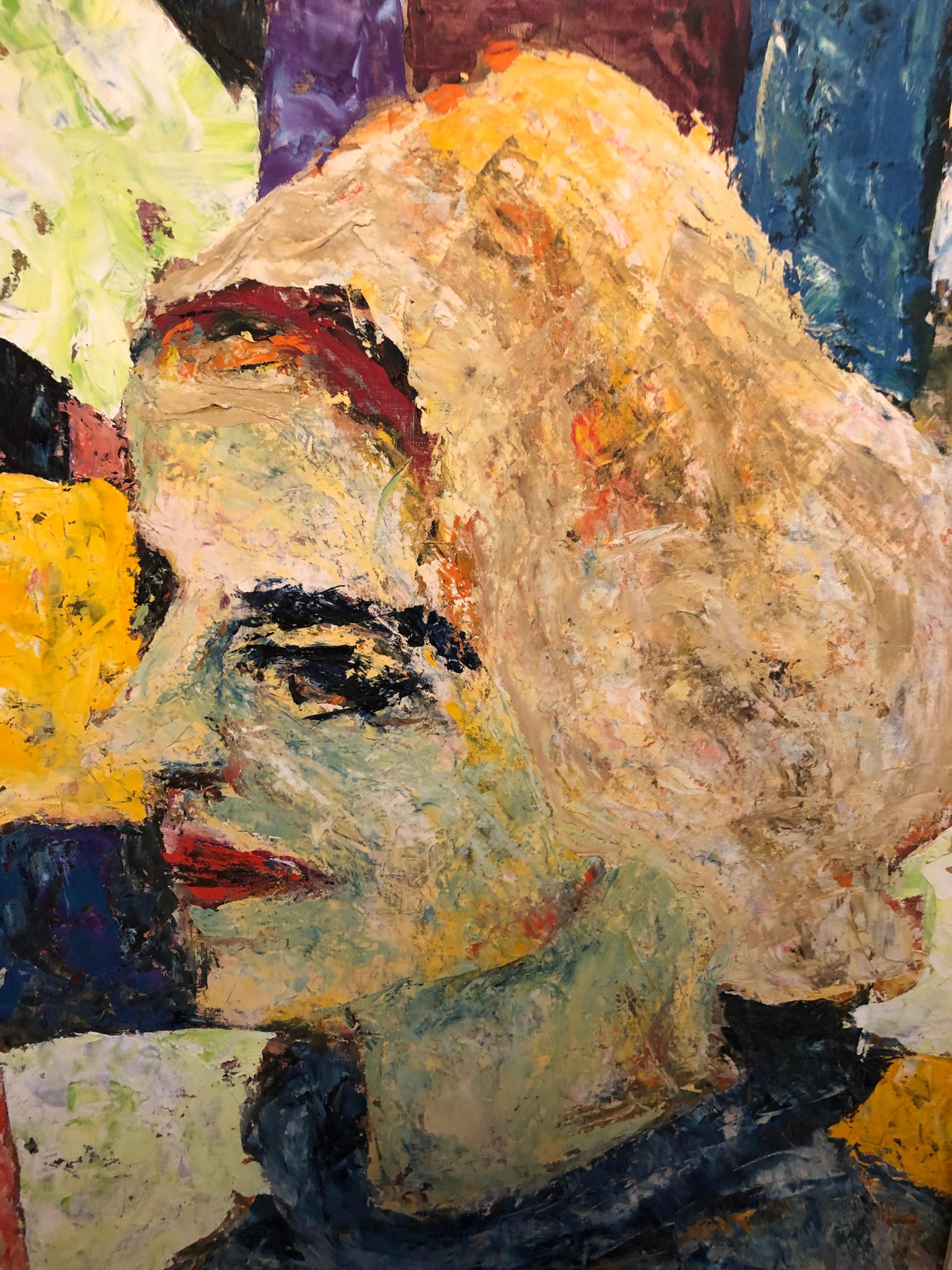 Late 20th Century Andy Warhol Style Portrait of a Woman For Sale