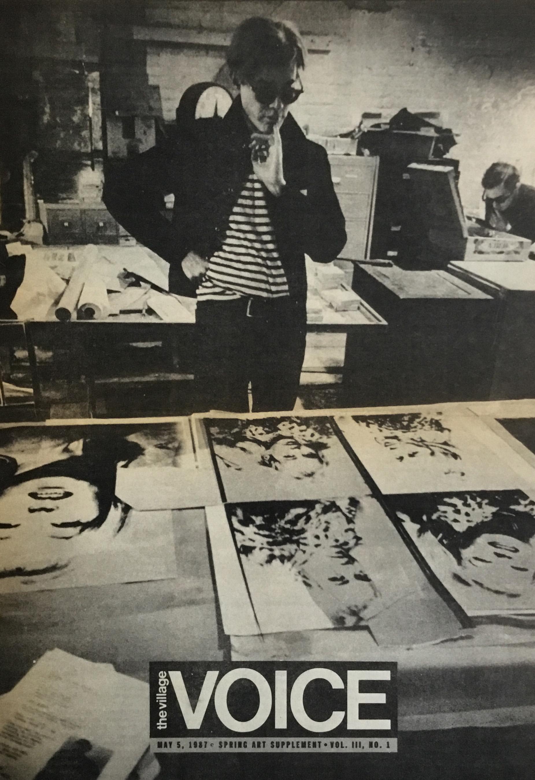 Late 20th Century Andy Warhol the Village Voice, 1987
