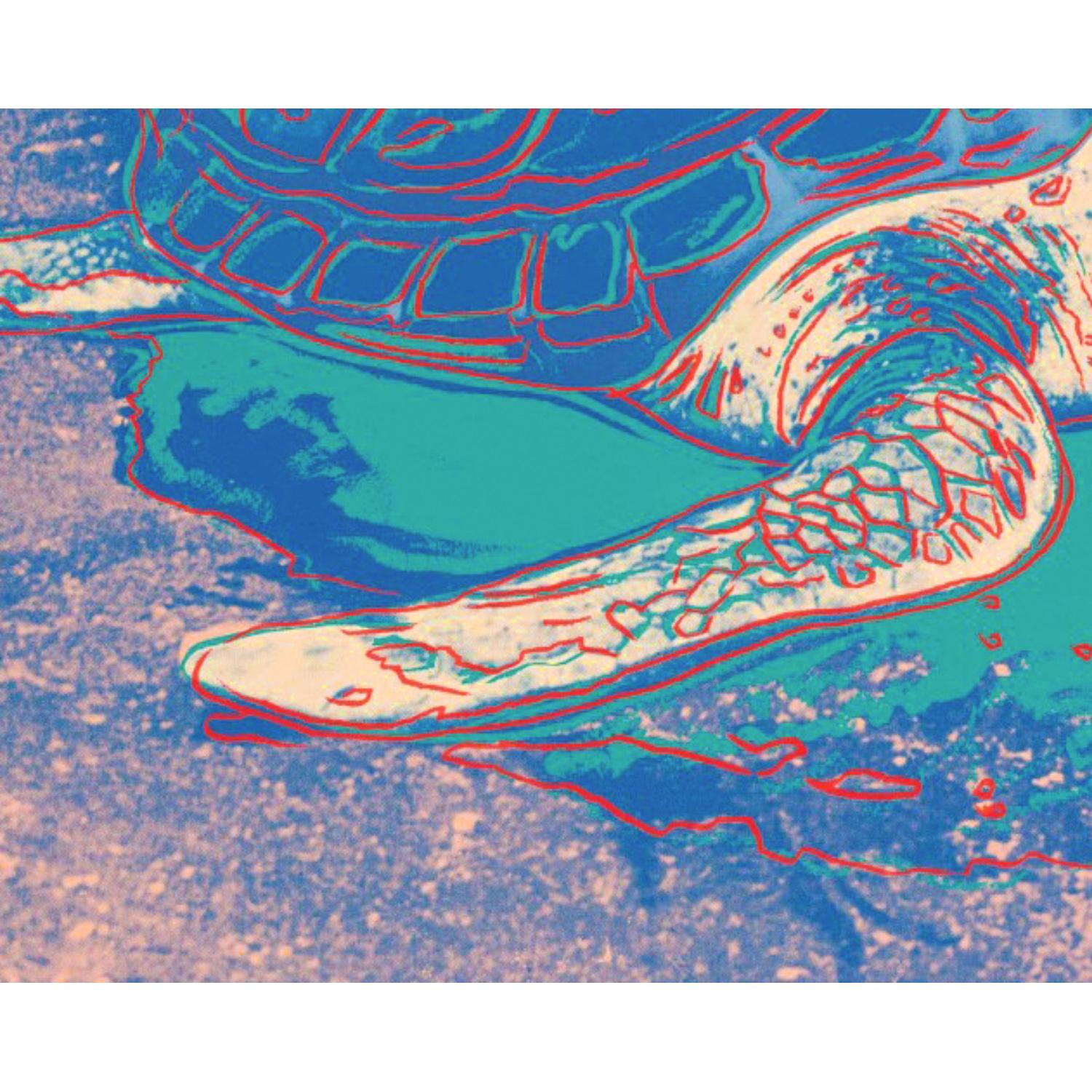 American Andy Warhol Turtle 1985 'FS II.360A', Signed and Numbered