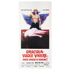 Vintage Andy Warhol's Dracula 1974 Italian Locandina Film Poster