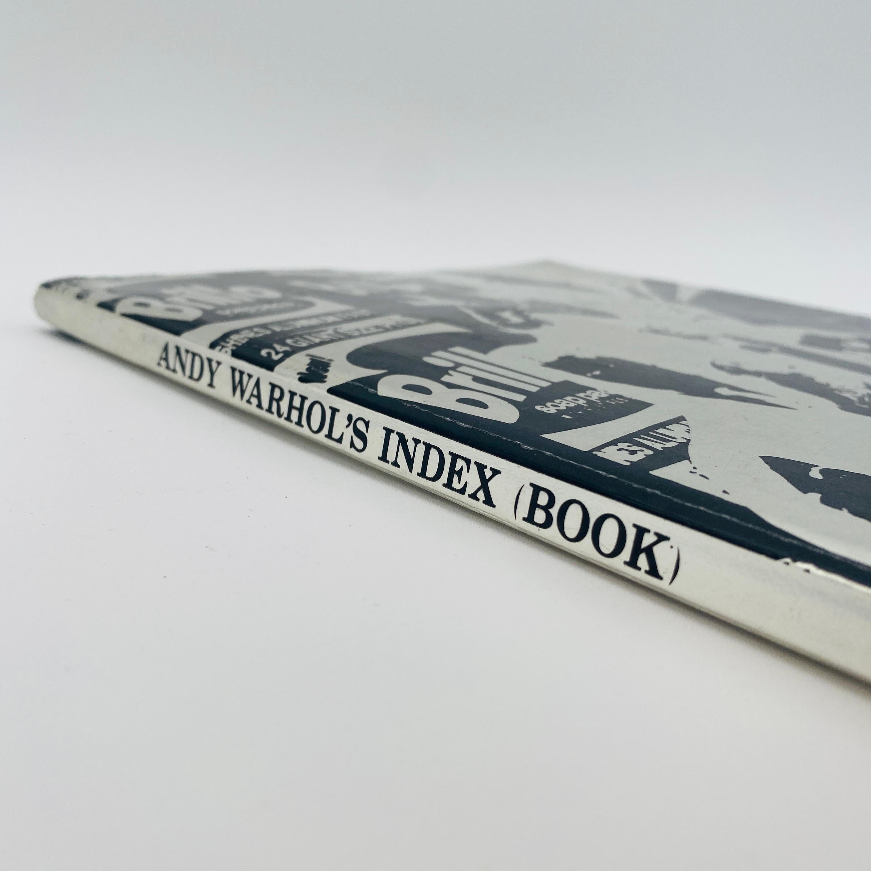 Index d'Andy Warhol (livre), première impression 1967 en vente 9