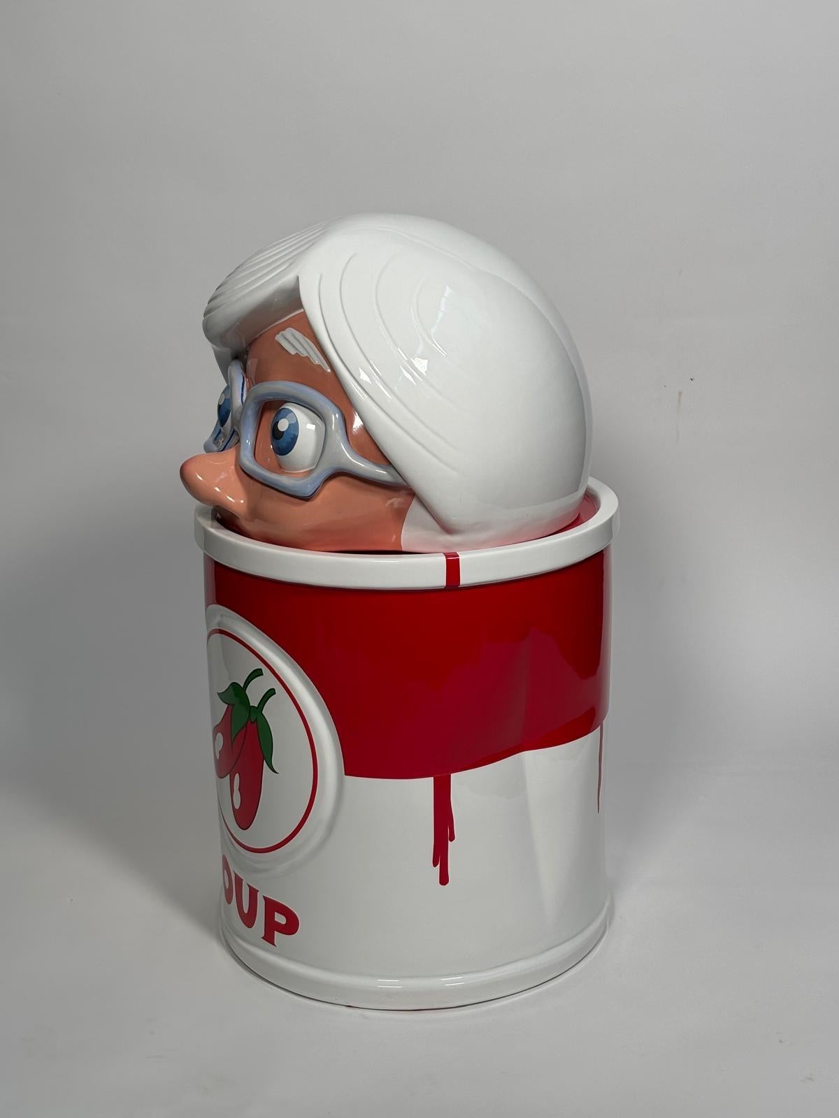 Scultura in ceramica Andy's Soup di Massimo Giacon per Superego Editions, Italia in vendita 3