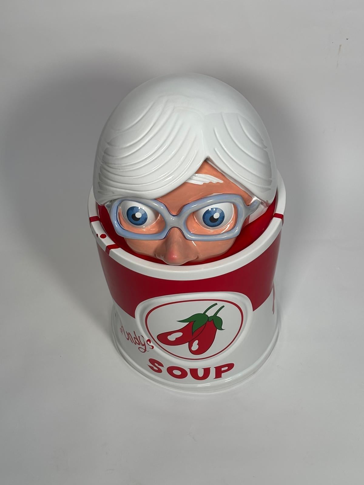 Scultura in ceramica Andy's Soup di Massimo Giacon per Superego Editions, Italia in vendita 4
