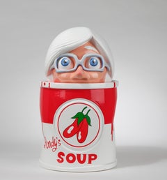 Andy's Soup Keramik-Skulptur von Massimo Giacon für Superego Editions, Italien