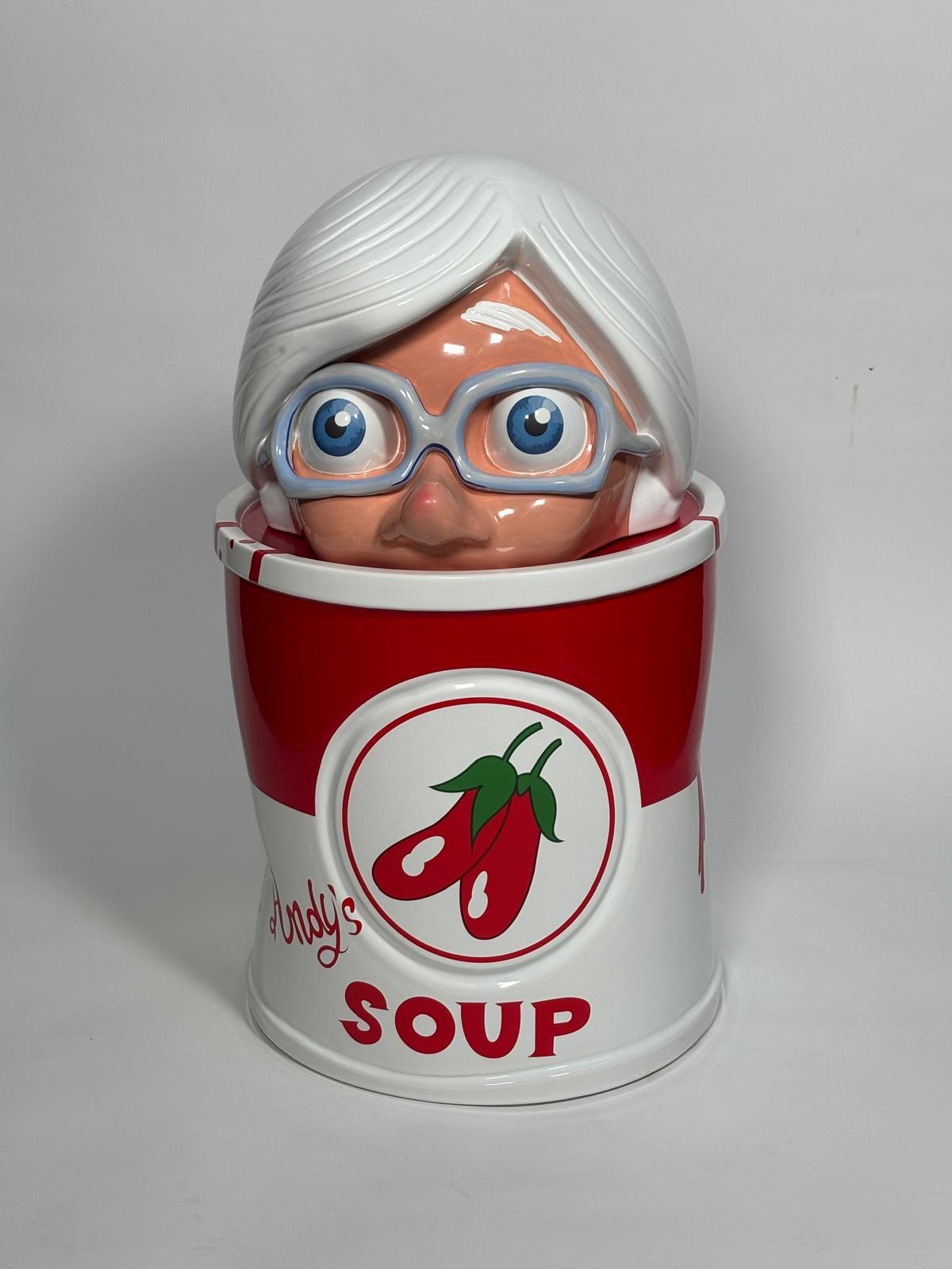 Ceramica Scultura in ceramica Andy's Soup di Massimo Giacon per Superego Editions, Italia in vendita